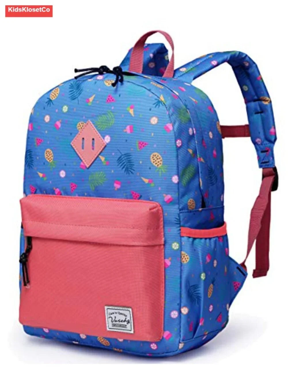 Kids Backpack Water Resistant Lightweight Small Schoolbag with Chest Strap